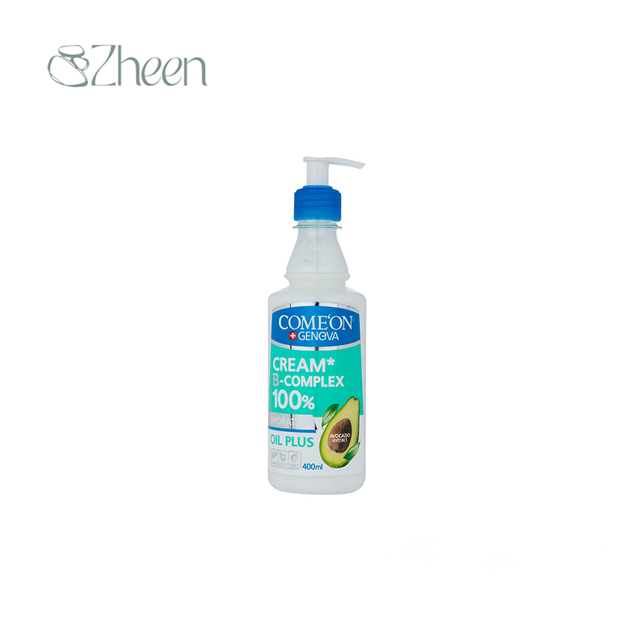 کرم پمپی ب کمپلکس پوست خشک کامان حاوی آووکادو 400 میلی لیتر